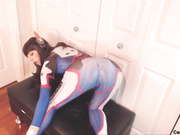 D.Va Cosplay Masturbation