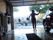 Exhibitionist mother flashing of naughty masturbating