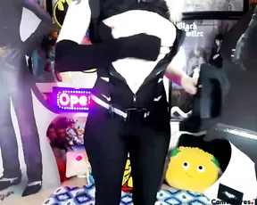 goldengoddessxxx, flashing, cosplay, blonde