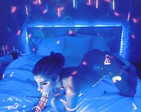 Kati3kat slim sexy teen in fun room in bed webcam show