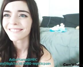 AsheMarie beauty slim teen vibrating clit webcam show
