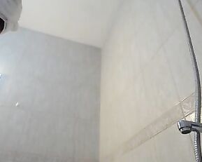Angelserena slim naked girl in shower with big boobs webcam show