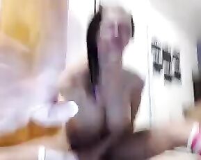 TallNSexy2Hot gym milf with big tits vibrating on floor webcam show