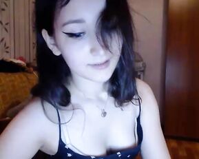 Ellieleen beauty teen brunette teasing webcam show