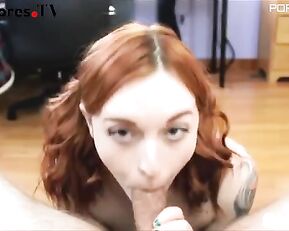 ConnerJay redhead sexy teen make hot POV blowjob webcam show