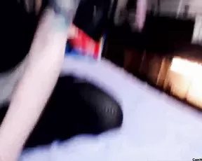 Aurikan rubs her pussy