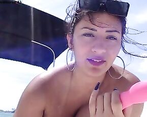 Selena Adams fun in the sea