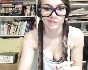 Babe gets drilled with a big cucumber