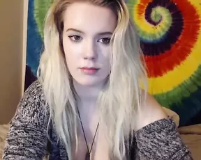 Brunette girl with huge eyes sucks a dong