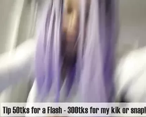 Blonde gets rammed by both dildo and a cock