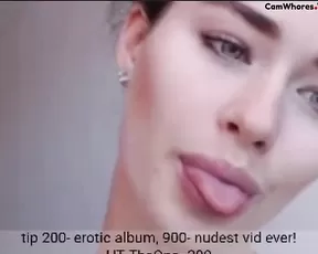 Oksanafedorova tongue tease