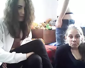A blonde wife buries her face into a crotch
