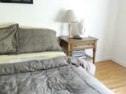 Busty brunette gets sprayed with cum