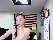 Babe teases her wet snatch