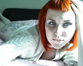 Lustful husband fingering and fuck doggy style her lovely wife with a creampie