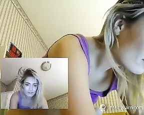 BM1 - girl using bedpost as sex toy