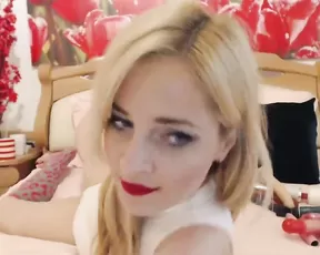 Blonde woman sucks and fucks in the toilet