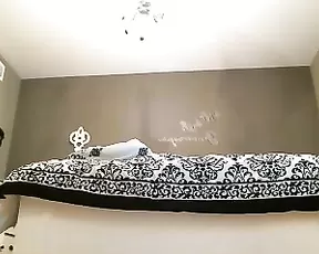Teen bends over and she sucks