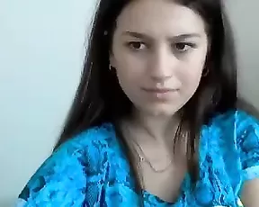 Pretty blonde is fooling around