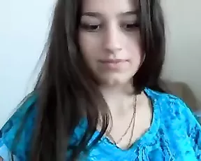 Pretty blonde is fooling around