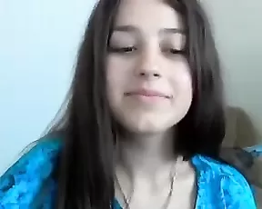 Pretty blonde is fooling around
