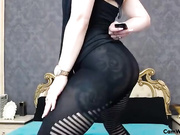 Muslimmistres ass in pantyhose