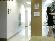 Jazzkitten - Nudity, Fingering and Sex Toy in Library