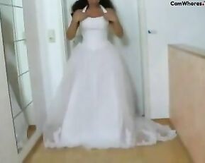 Bride Showing Pussy