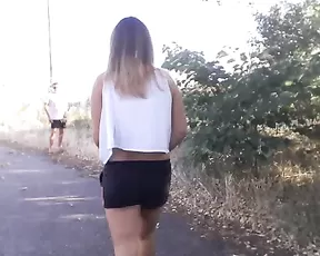 chiennette teen girl make blowjob outdoor webcam show