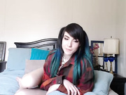 Theemilygrey fun teen in bed show small tits webcam show
