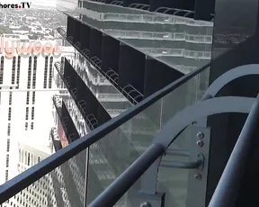 Alysss sexy milf blonde in balcony masturbate webcam show