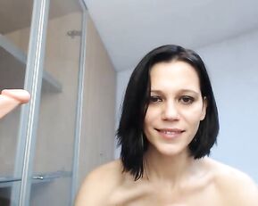 Workingcpl hot slim brunette fuck pussy use dildo webcam show
