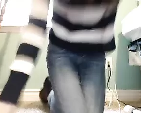 Charlotte1996 sexy slim teen play with hitachi webcam show