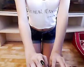 Oksanafedorova beautiful sexy slim teen free webcam show