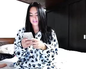 Hornyco57 milf brunette with big boobs webcam show