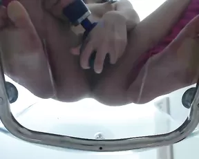 Kinky darling on her knees
