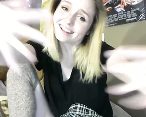 Masturbating all day long at home