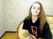 Skinny chick is teasing her cunt