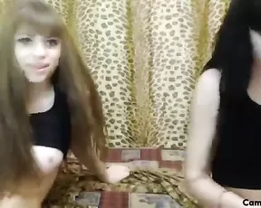 Lesbian chics drinking each others piss