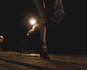 girl night masturbation street