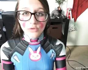 Ambersonata - D.va cosplay blowjob