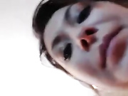 A creampie for a brunette girlfriend