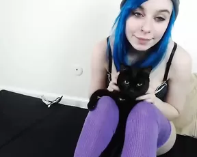 A red haired cuttie white gorgeous eyes gets naked