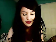 Cock hungry Milf sucking on the floor