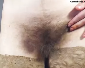 hairytaley hairy bush and saggy tits