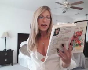 So pretty blonde milf girlfriend make sex fun with his young dude friend in home