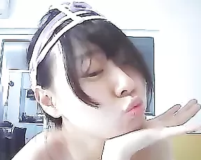 Masturbating gal gets stuffed with a cock