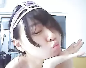Masturbating gal gets stuffed with a cock