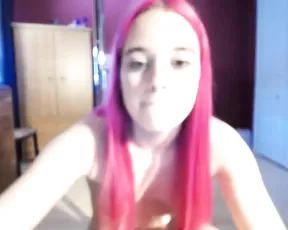 Darling woman with a hat is sucking