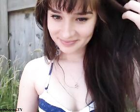 wildestrosexx outdoor popsicle pussy show